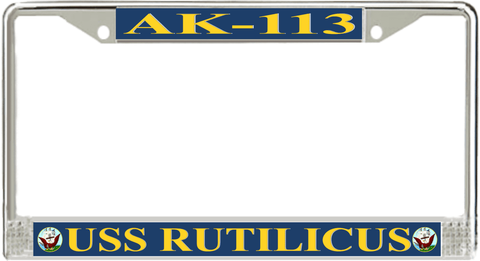 USS Rutilicus AK-113 License Plate Frame