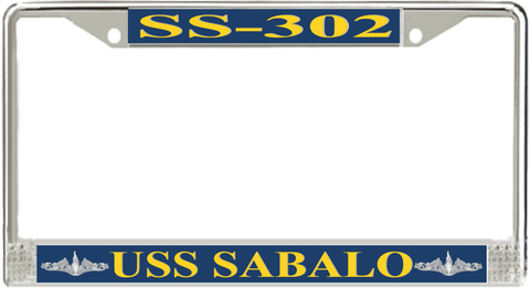 USS Sabalo SS-302 License Plate Frame