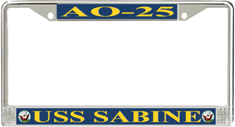 USS Sabine AO-25 License Plate Frame