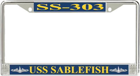 USS Sablefish SS-303 License Plate Frame