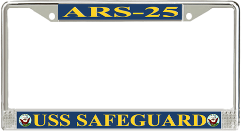 USS Safeguard ARS-25 License Plate Frame