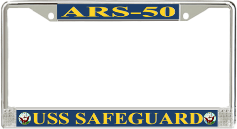 USS Safeguard ARS-50 License Plate Frame