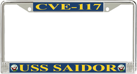 USS Saidor CVE-117 License Plate Frame