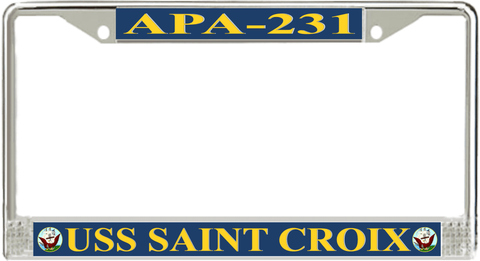 USS Saint Croix APA-231 License Plate Frame