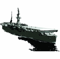 USS Saipan CVL-48 Merchandise Thumbnail Illustration