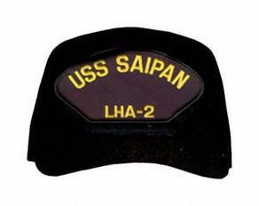 USS Saipan LHA-2 Ball Cap without Ships Silhouette