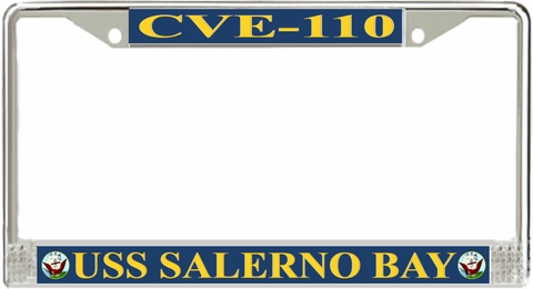 USS Salerno Bay CVE-110 License Plate Frame