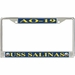 USS Salinas AO-19 License Plate Frame