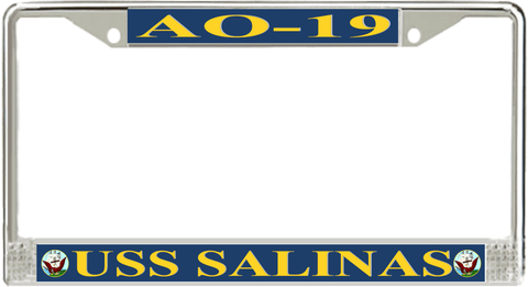 USS Salinas AO-19 License Plate Frame