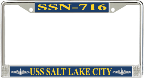 USS Salt Lake City SSN-716 License Plate Frame