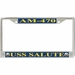 USS Salute AM-470 License Plate Frame