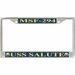 USS Salute MSF-294 License Plate Frame
