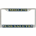 USS Salute MSO-470 License Plate Frame