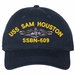 USS Sam Houston SSBN-609 with Dolphins Unstructured Dad Cap