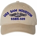USS Sam Houston SSBN-609 with Dolphins Unstructured Dad Cap