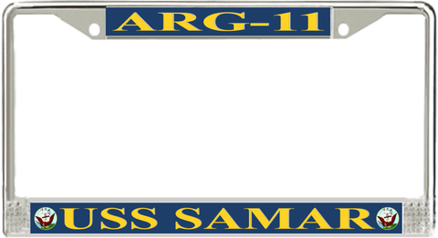 USS Samar ARG-11 License Plate Frame