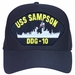 USS Sampson DDG-10 Ball Cap Hat