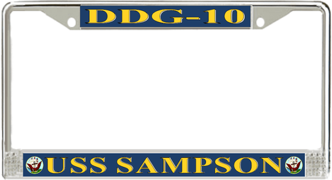 USS Sampson DDG-10 License Plate Frame
