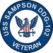 USS Sampson DDG-102 Veteran Decal Sticker