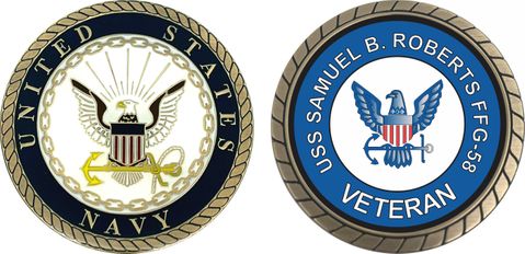 USS Samuel B Roberts FFG-58 Veteran Challenge Coin