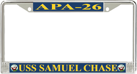 USS Samuel Chase APA-26 License Plate Frame