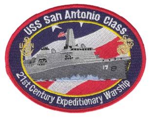 USS San Antonio Class 4" Military Patch