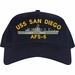 USS San Diego AFS-6 Ship Embroidered Cap