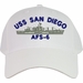 USS San Diego AFS-6 Ship Embroidered Cap