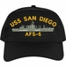 USS San Diego AFS-6 Ship Embroidered Cap