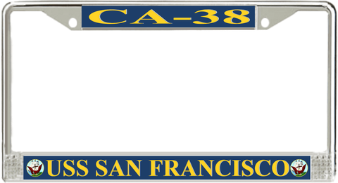 USS San Francisco CA-38 License Plate Frame