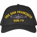 USS San Francisco SSN-711 with Dolphins Custom Embroidered Cap