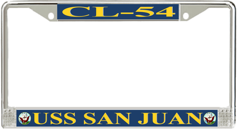 USS San Juan CL-54 License Plate Frame