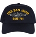 USS San Juan SSN-751 Dolphins Embroidered Cap