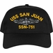 USS San Juan SSN-751 Dolphins Embroidered Cap