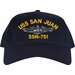 USS San Juan SSN-751 Dolphins Embroidered Cap