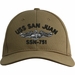 USS San Juan SSN-751 Dolphins Embroidered Cap