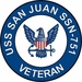 USS San Juan SSN-751 Veteran Decal Sticker