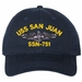 USS San Juan SSN-751 with Dolphins Unstructured Dad Cap