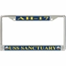 USS Sanctuary AH-17 License Plate Frame