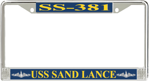USS Sand Lance SS-381 License Plate Frame