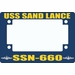 USS Sand Lance SSN-660 Motorcycle Frame