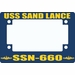 USS Sand Lance SSN-660 Motorcycle Frame