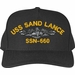 USS Sandlance SSN-660 Custom Embroidered Cap