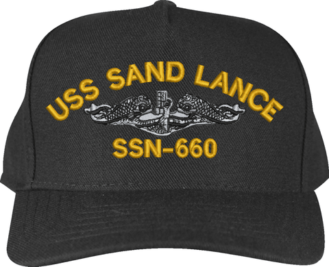 USS Sandlance SSN-660 Custom Embroidered Cap