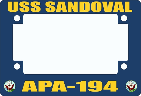 USS Sandoval APA-194 Motorcycle Frame
