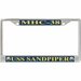 USS Sandpiper MHC-38 License Plate Frame