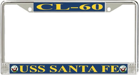 USS Santa Fe CL-60 License Plate Frame