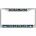 USS Santa Fe SSN-763 License Plate Frame