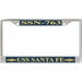 USS Santa Fe SSN-763 License Plate Frame