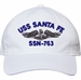 USS Santa Fe SSN-763 with Dolphins Unstructured Dad Cap